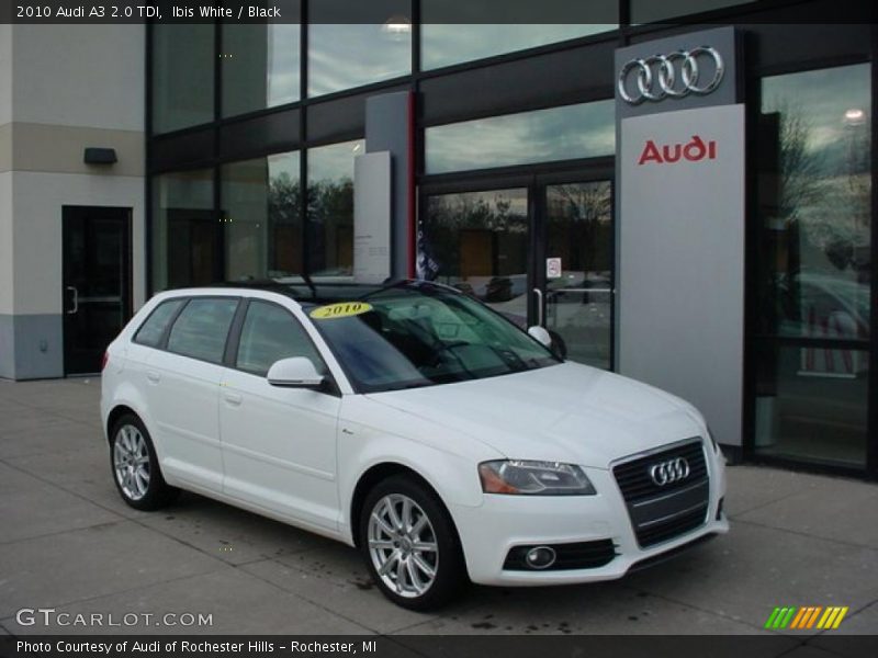 Front 3/4 View of 2010 A3 2.0 TDI