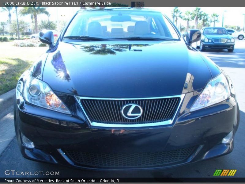Black Sapphire Pearl / Cashmere Beige 2008 Lexus IS 250