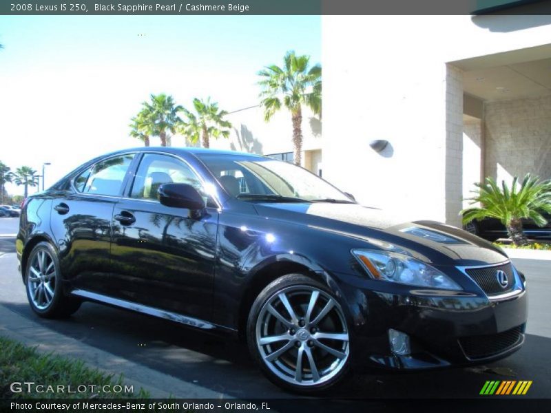 Black Sapphire Pearl / Cashmere Beige 2008 Lexus IS 250
