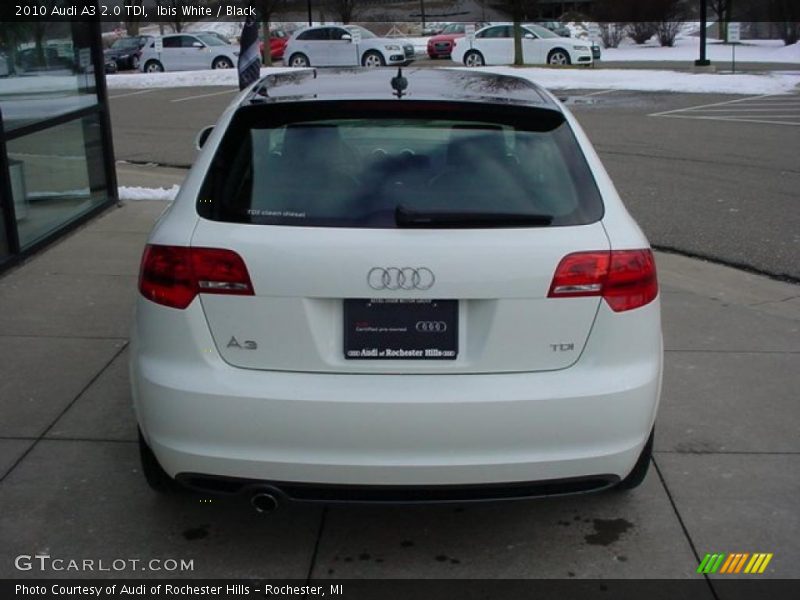 Ibis White / Black 2010 Audi A3 2.0 TDI