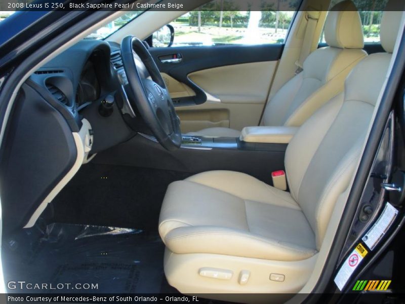 Black Sapphire Pearl / Cashmere Beige 2008 Lexus IS 250