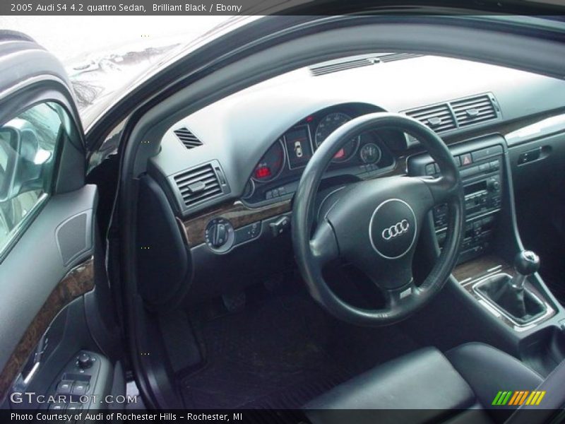 Brilliant Black / Ebony 2005 Audi S4 4.2 quattro Sedan