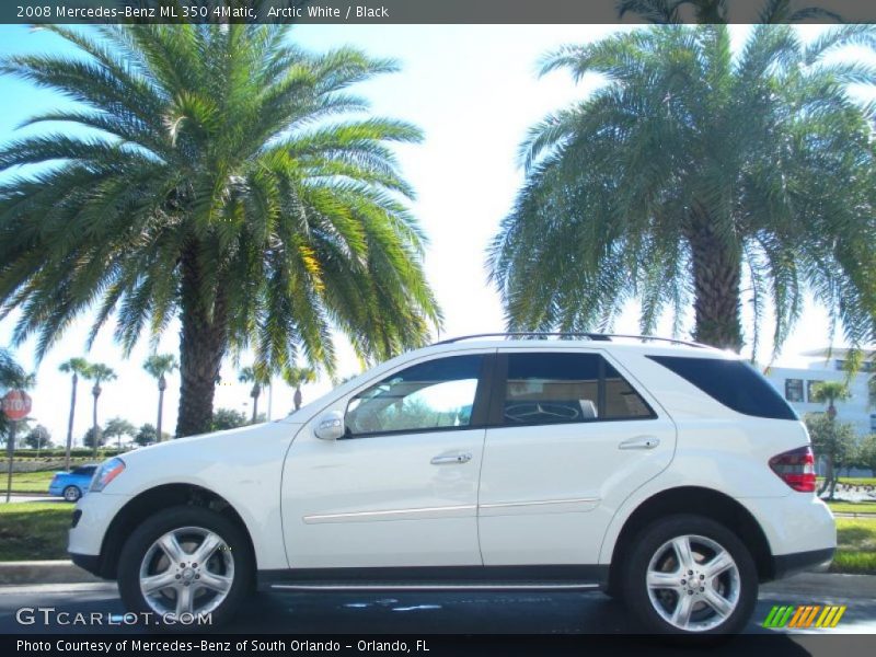 Arctic White / Black 2008 Mercedes-Benz ML 350 4Matic