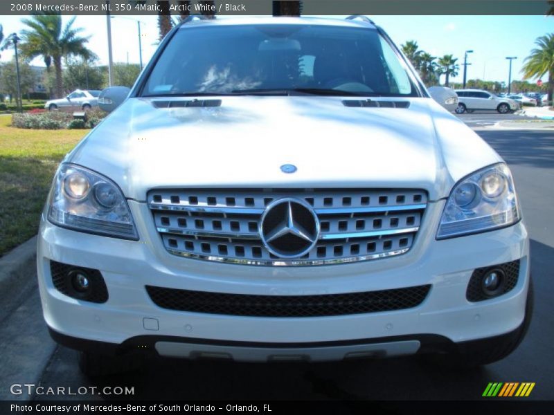Arctic White / Black 2008 Mercedes-Benz ML 350 4Matic