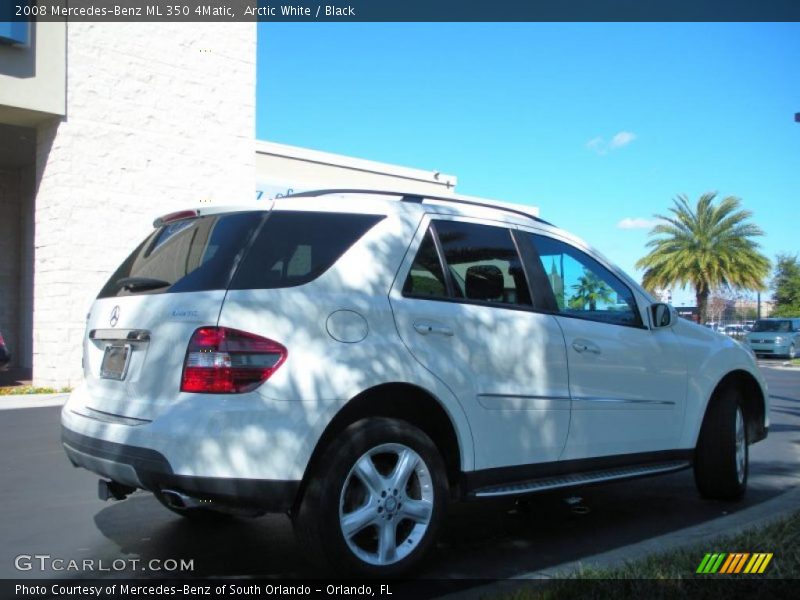 Arctic White / Black 2008 Mercedes-Benz ML 350 4Matic