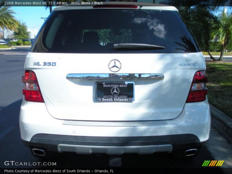 Arctic White / Black 2008 Mercedes-Benz ML 350 4Matic