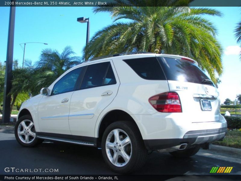 Arctic White / Black 2008 Mercedes-Benz ML 350 4Matic