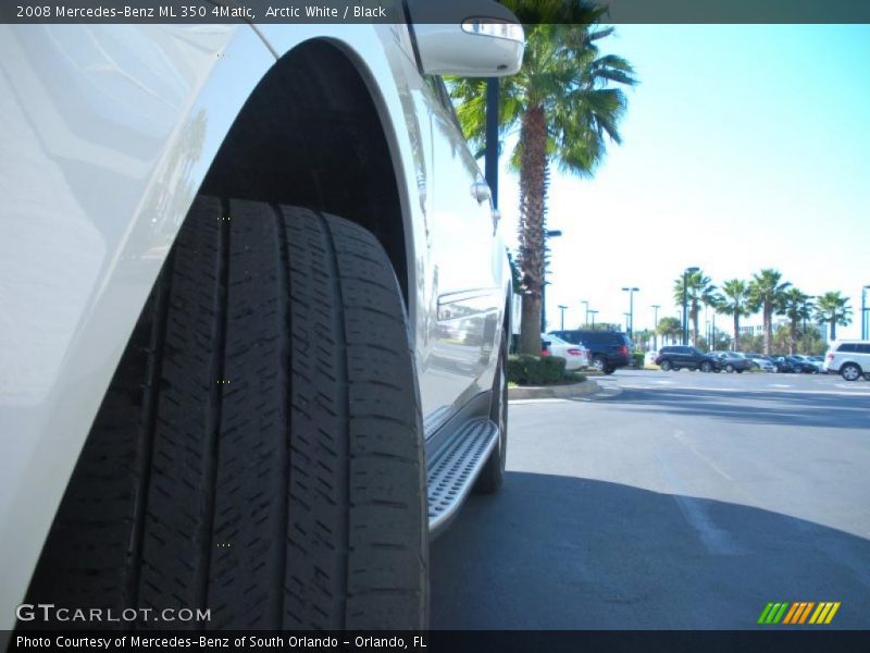 Arctic White / Black 2008 Mercedes-Benz ML 350 4Matic