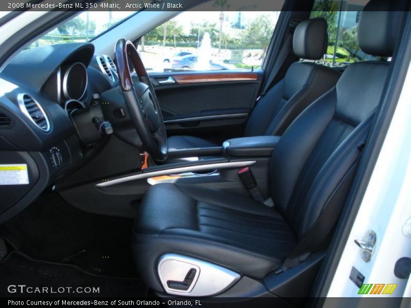 Arctic White / Black 2008 Mercedes-Benz ML 350 4Matic
