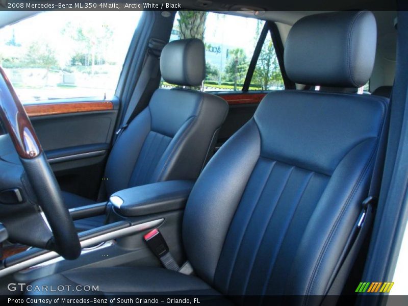 Arctic White / Black 2008 Mercedes-Benz ML 350 4Matic