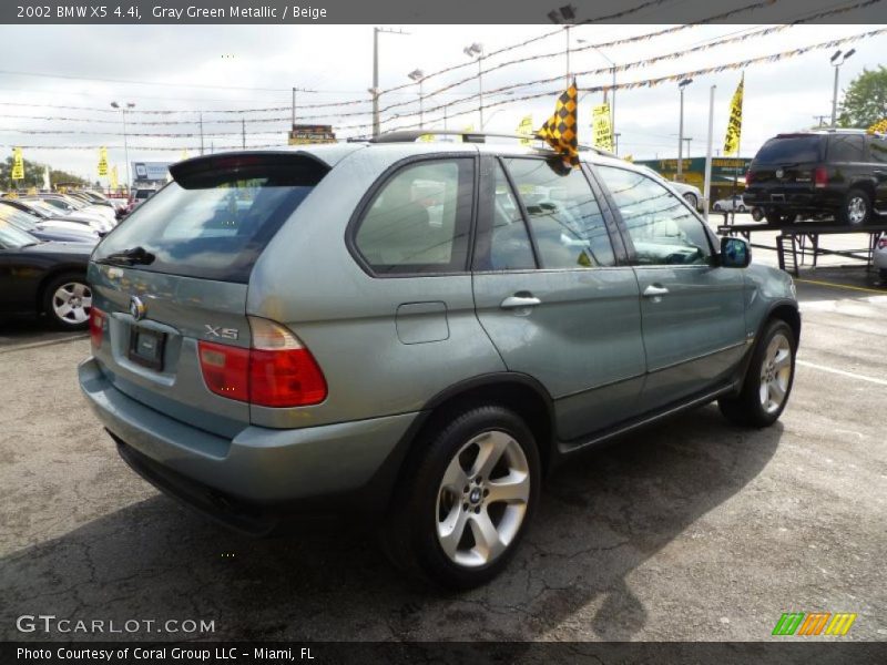 Gray Green Metallic / Beige 2002 BMW X5 4.4i