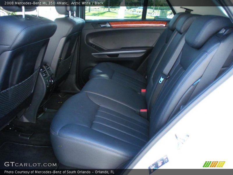Arctic White / Black 2008 Mercedes-Benz ML 350 4Matic