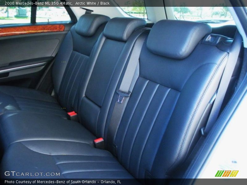 Arctic White / Black 2008 Mercedes-Benz ML 350 4Matic