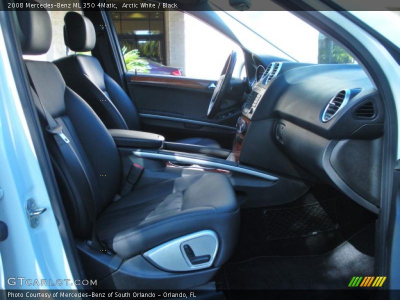 Arctic White / Black 2008 Mercedes-Benz ML 350 4Matic