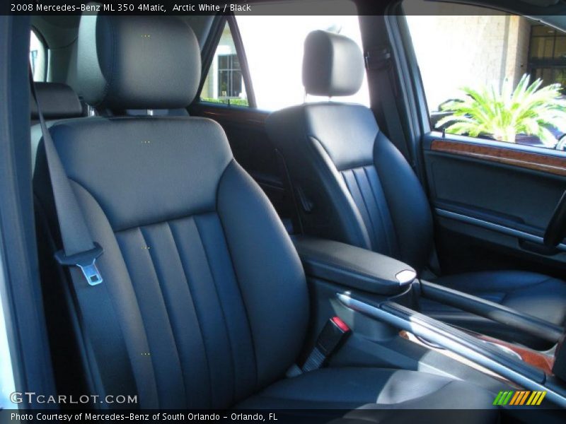 Arctic White / Black 2008 Mercedes-Benz ML 350 4Matic