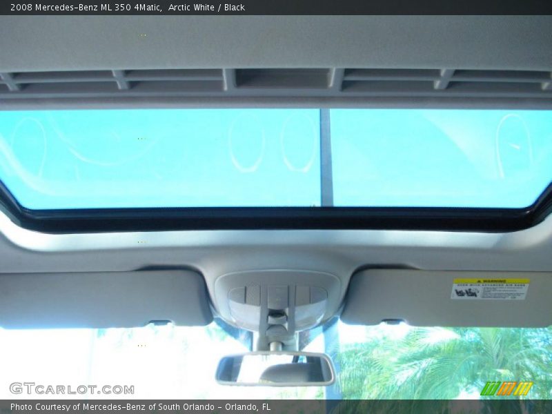 Arctic White / Black 2008 Mercedes-Benz ML 350 4Matic