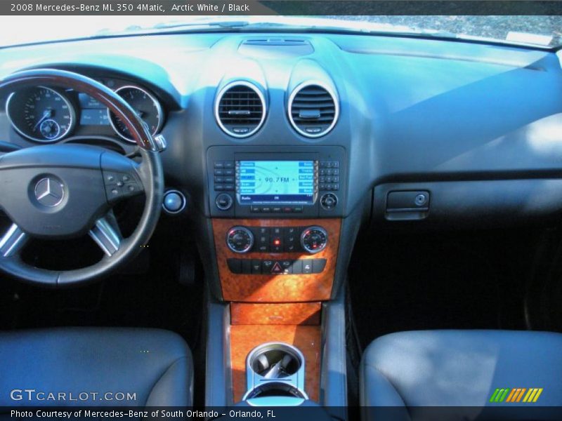 Arctic White / Black 2008 Mercedes-Benz ML 350 4Matic