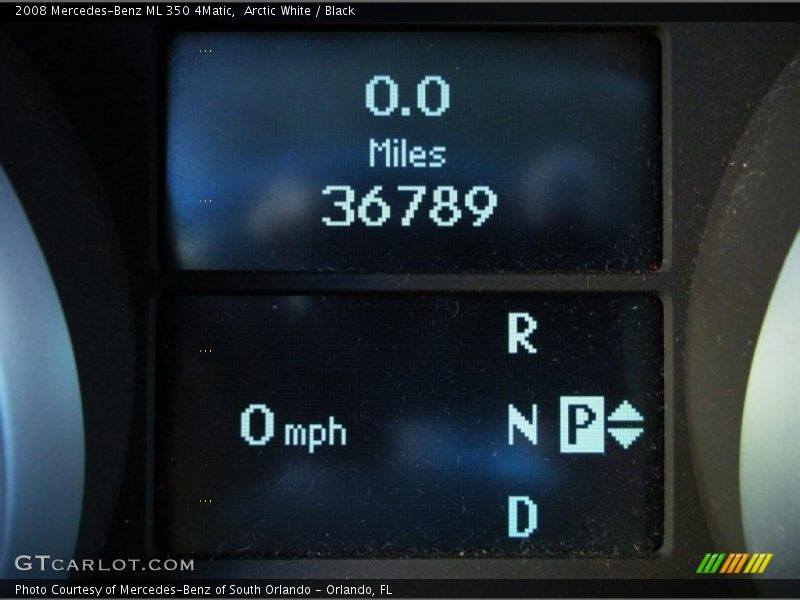 Arctic White / Black 2008 Mercedes-Benz ML 350 4Matic