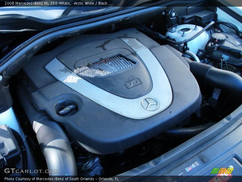 Arctic White / Black 2008 Mercedes-Benz ML 350 4Matic