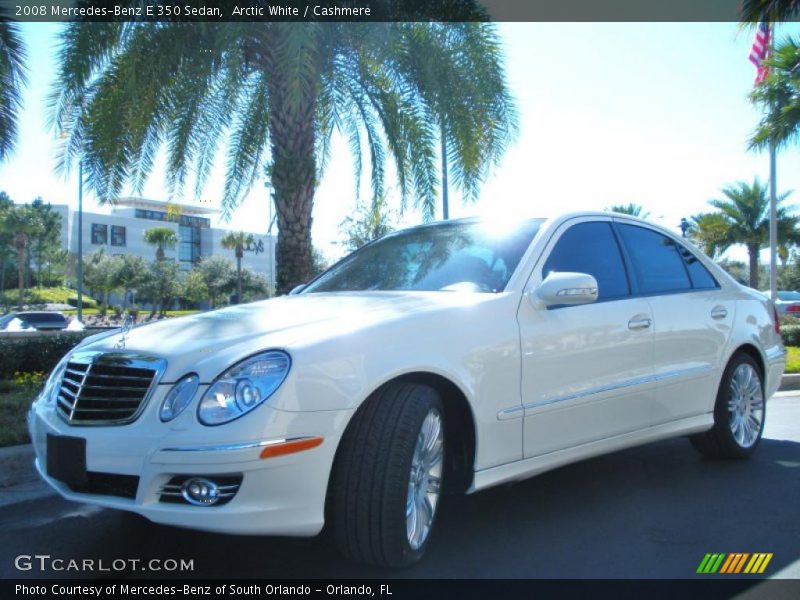 Arctic White / Cashmere 2008 Mercedes-Benz E 350 Sedan