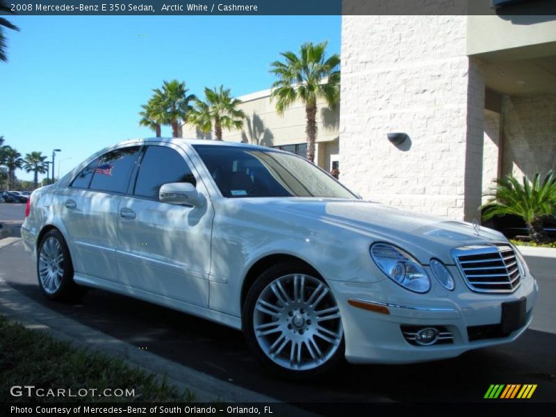 Arctic White / Cashmere 2008 Mercedes-Benz E 350 Sedan