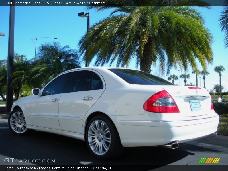 Arctic White / Cashmere 2008 Mercedes-Benz E 350 Sedan