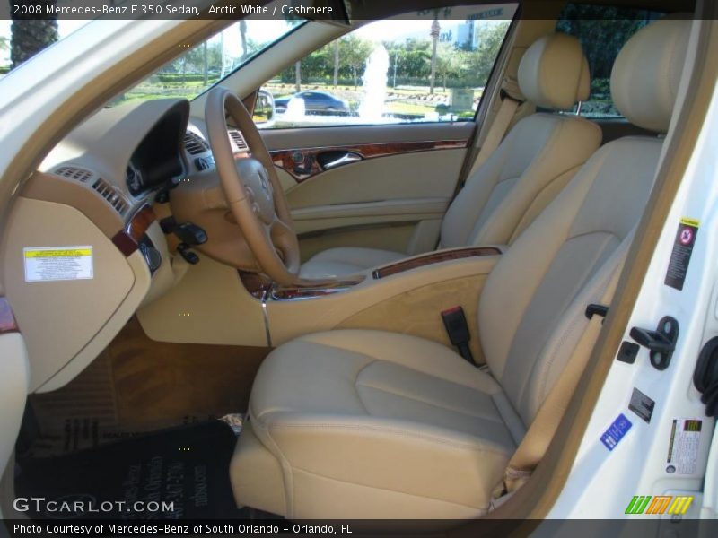 Arctic White / Cashmere 2008 Mercedes-Benz E 350 Sedan