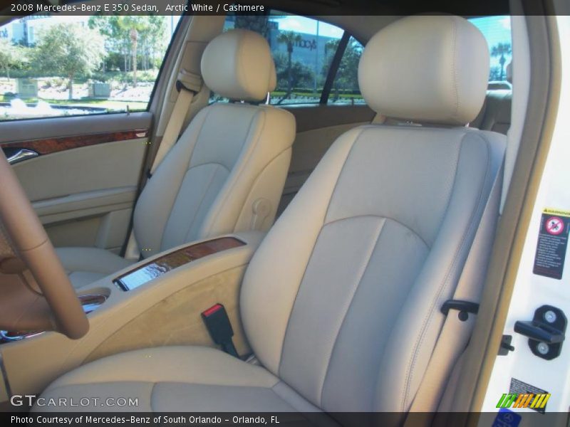 Arctic White / Cashmere 2008 Mercedes-Benz E 350 Sedan
