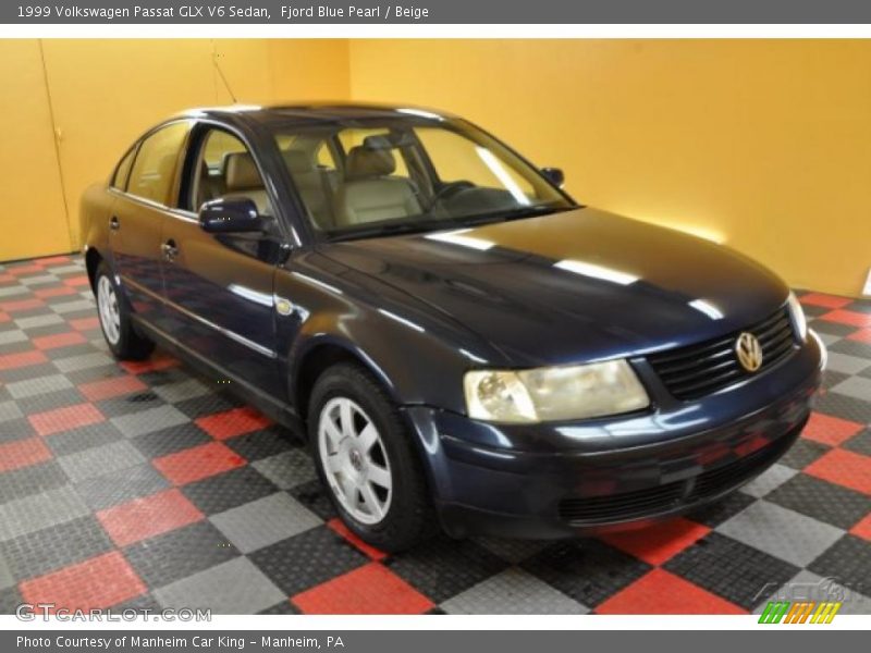 Fjord Blue Pearl / Beige 1999 Volkswagen Passat GLX V6 Sedan