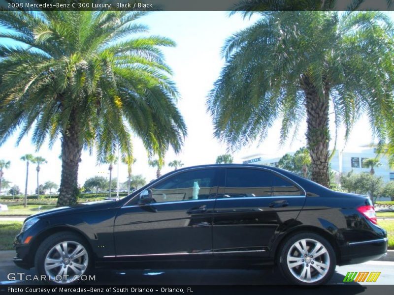 Black / Black 2008 Mercedes-Benz C 300 Luxury