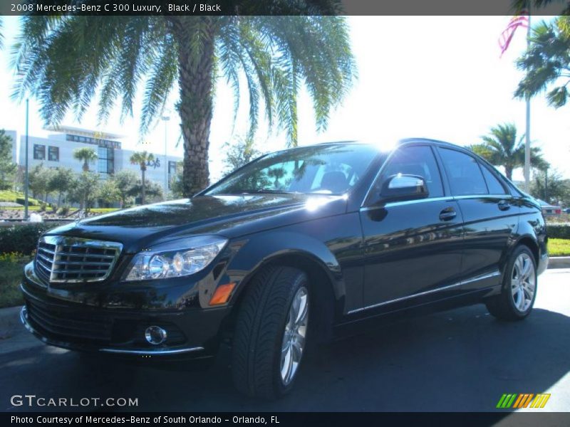 Black / Black 2008 Mercedes-Benz C 300 Luxury