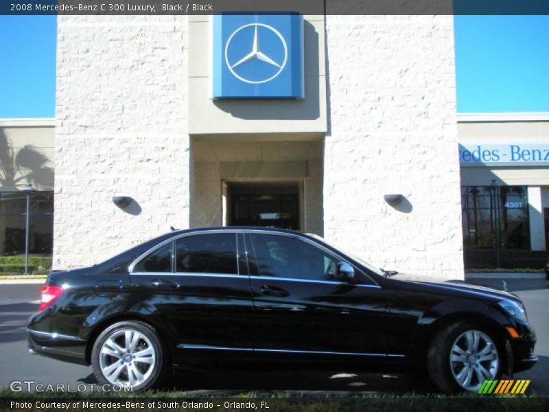 Black / Black 2008 Mercedes-Benz C 300 Luxury