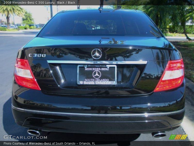 Black / Black 2008 Mercedes-Benz C 300 Luxury