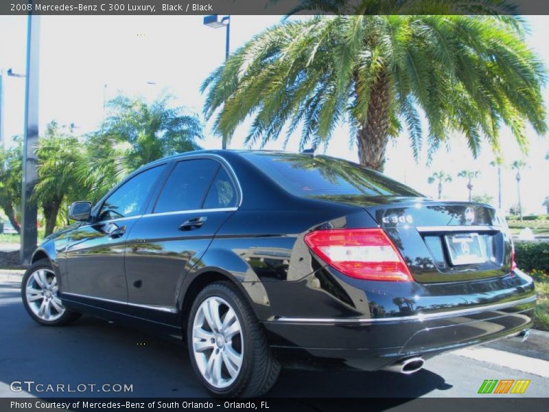 Black / Black 2008 Mercedes-Benz C 300 Luxury
