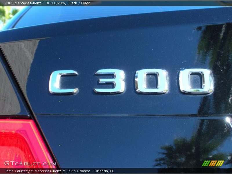 Black / Black 2008 Mercedes-Benz C 300 Luxury