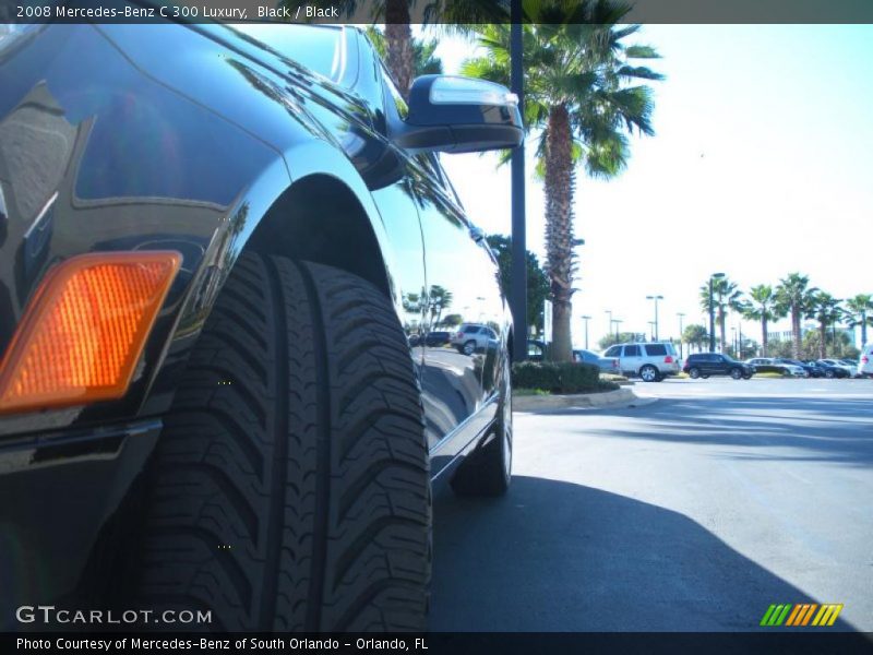 Black / Black 2008 Mercedes-Benz C 300 Luxury