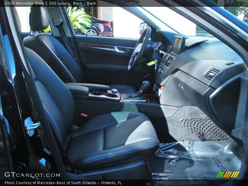 Black / Black 2008 Mercedes-Benz C 300 Luxury