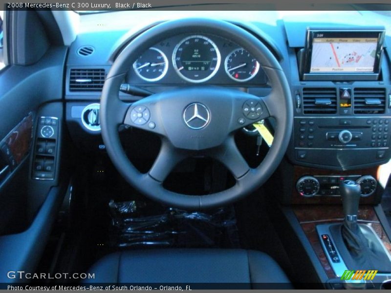 Black / Black 2008 Mercedes-Benz C 300 Luxury
