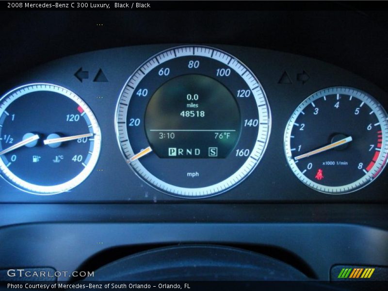 Black / Black 2008 Mercedes-Benz C 300 Luxury