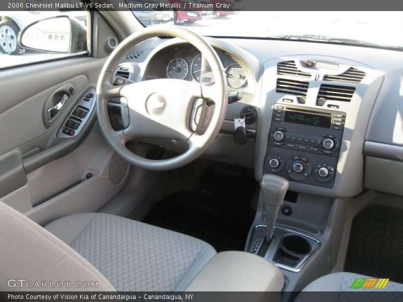 Medium Gray Metallic / Titanium Gray 2006 Chevrolet Malibu LT V6 Sedan