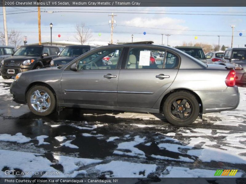 Medium Gray Metallic / Titanium Gray 2006 Chevrolet Malibu LT V6 Sedan