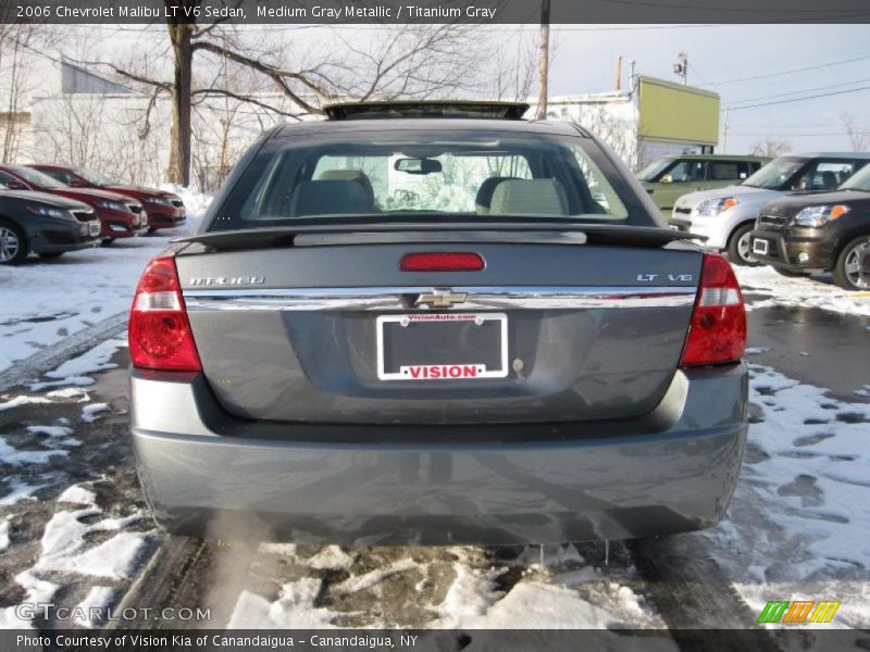 Medium Gray Metallic / Titanium Gray 2006 Chevrolet Malibu LT V6 Sedan