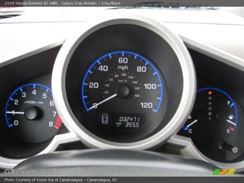 Galaxy Gray Metallic / Gray/Black 2008 Honda Element EX AWD