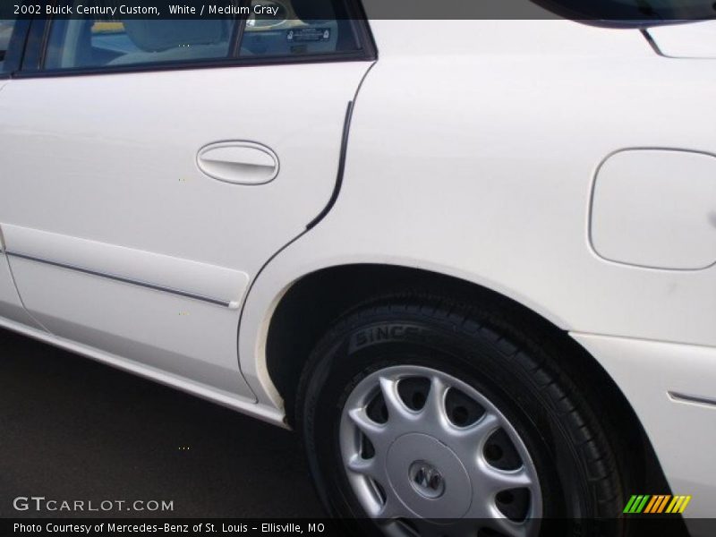 White / Medium Gray 2002 Buick Century Custom