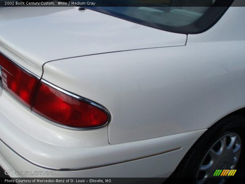 White / Medium Gray 2002 Buick Century Custom