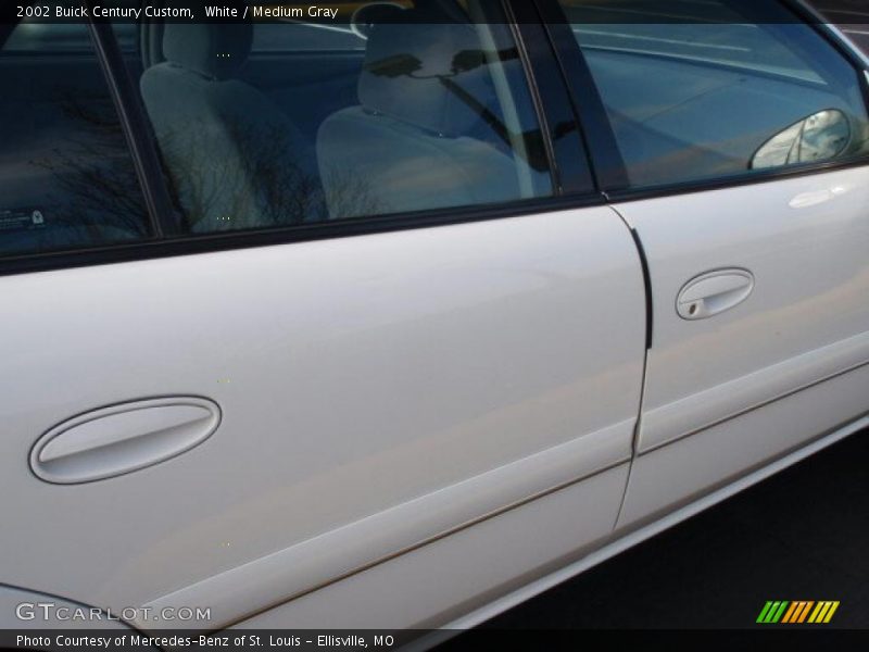 White / Medium Gray 2002 Buick Century Custom