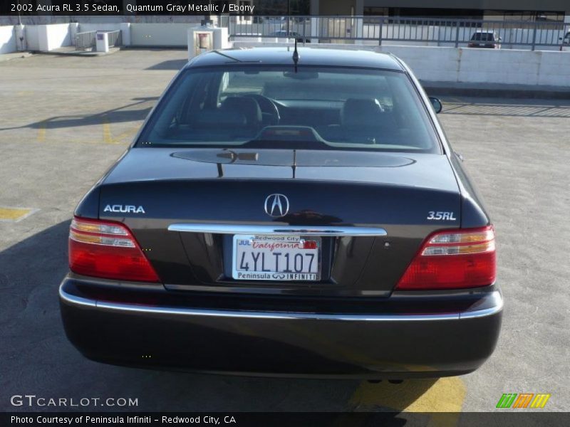 Quantum Gray Metallic / Ebony 2002 Acura RL 3.5 Sedan