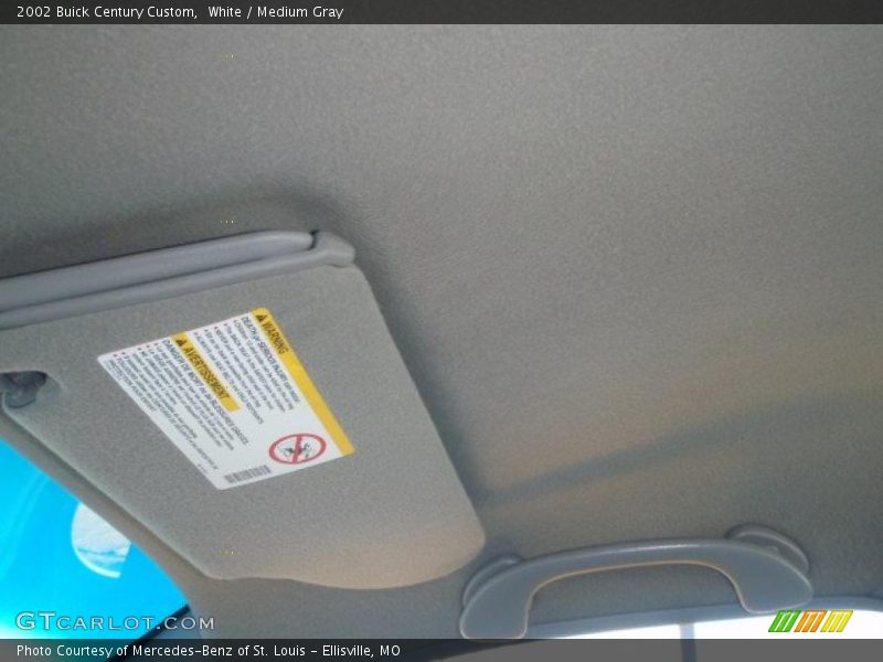 White / Medium Gray 2002 Buick Century Custom