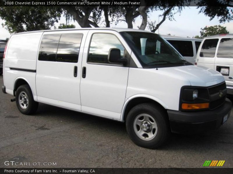 Summit White / Medium Pewter 2008 Chevrolet Express 1500 Commercial Van