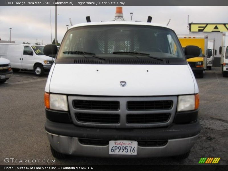 Bright White / Dark Slate Gray 2001 Dodge Ram Van 2500 Commercial